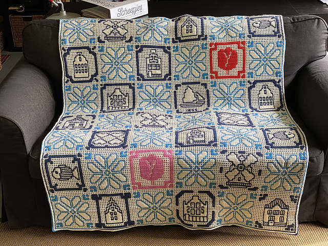 Astrid's Dutch tiles blanket