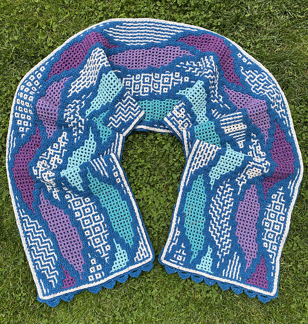 Astrid's Lavender fields scarf