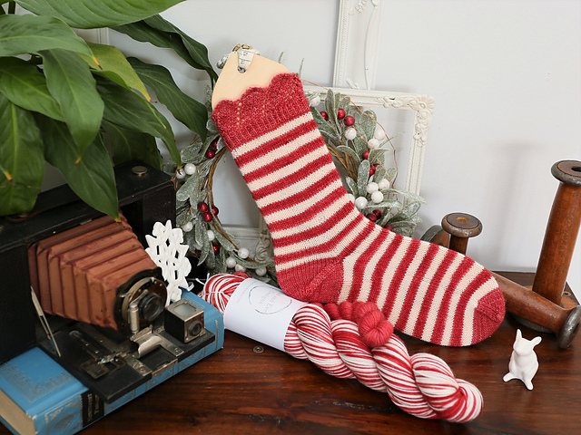 Vintage Candy Striped Socks