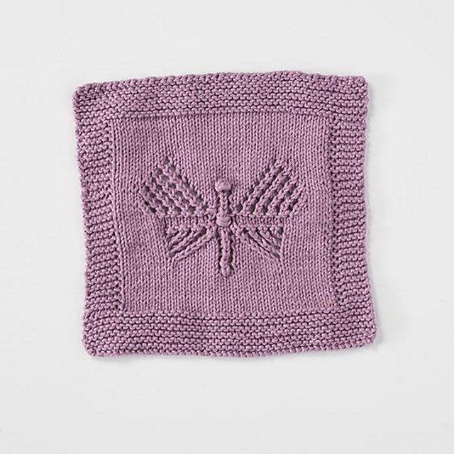 Lace Butterfly Dishcloth