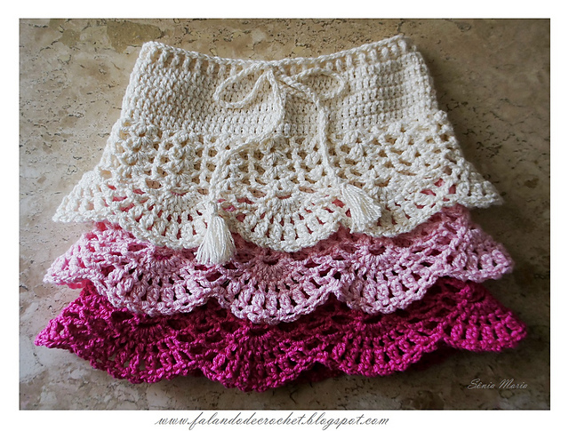 Saia De Croche Infantil