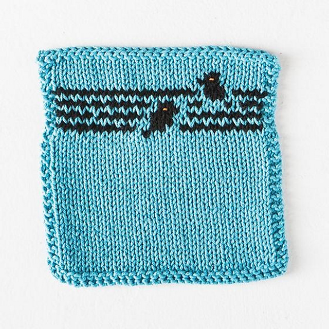 Bird on a Wire Dishcloth