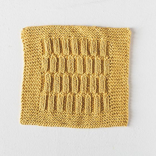 Tucked Rib Dishcloth