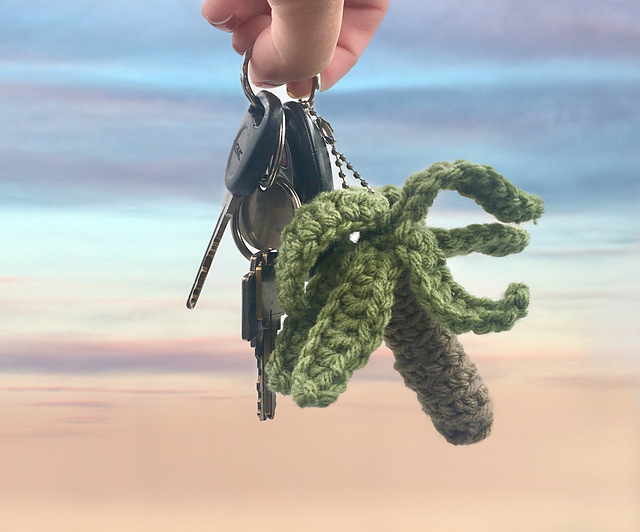 Palm Tree Keychain