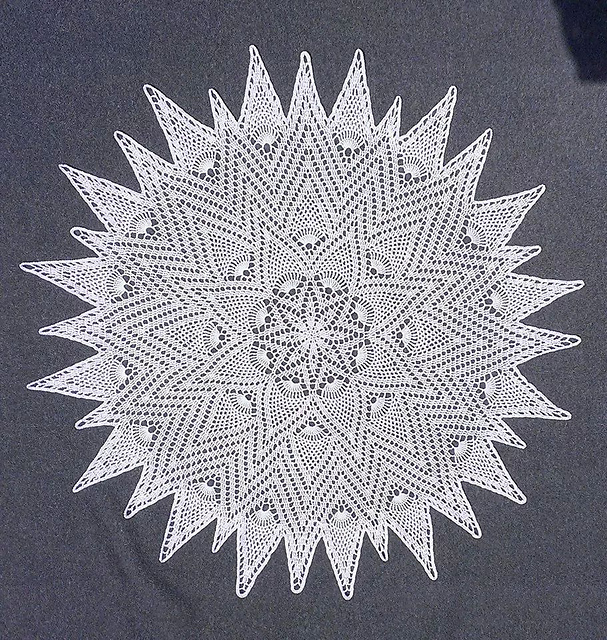 Sunburst Pineapple Doily