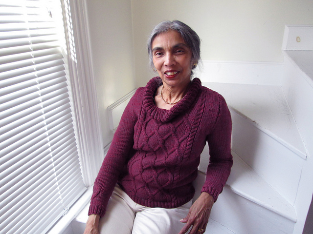 Cranberry Brioche Sweater