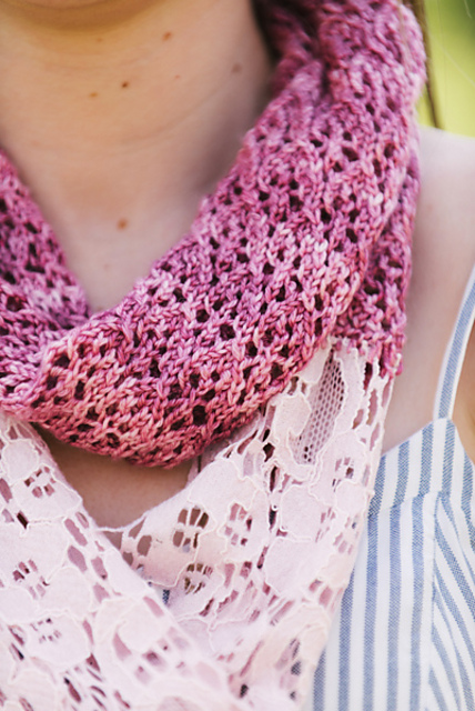 Rosewater Lace & Fabric Cowl