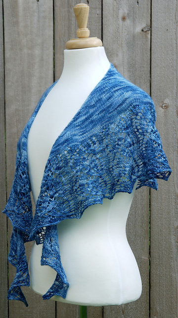Raindrops on Roses Shawlette