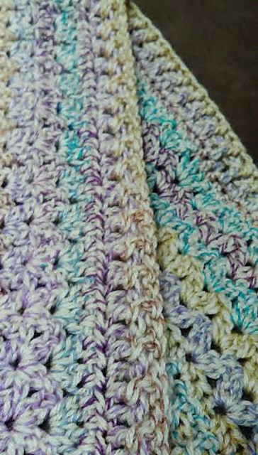 Ribbed V Stitch Cluster Scarf