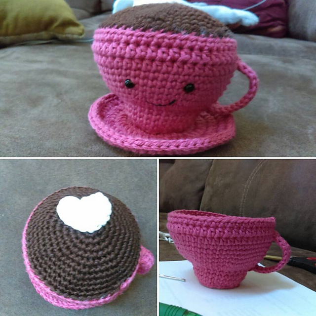 Coffee Cup Pin Cushion
