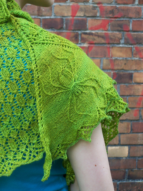 friendly neighbourhood spider-shawl
