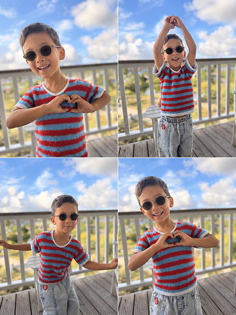 Candy stripe Tee mini