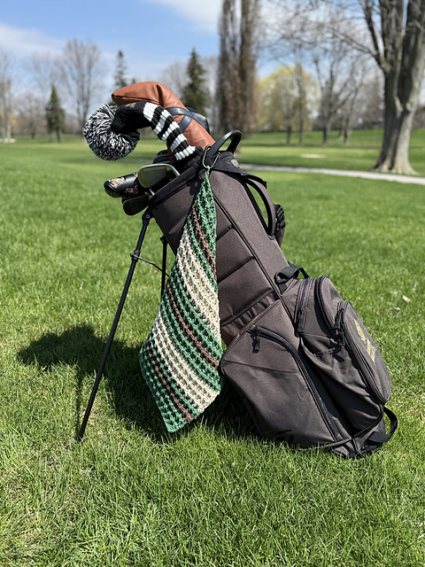 The Jumbo Waffle Crochet Golf Towel