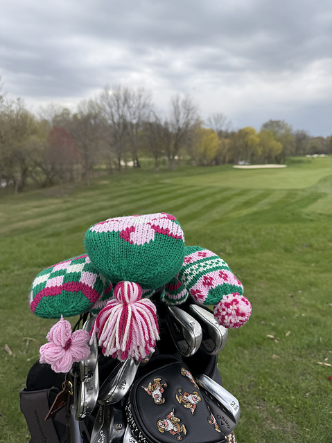 The Azalea Knit Golf Headcovers