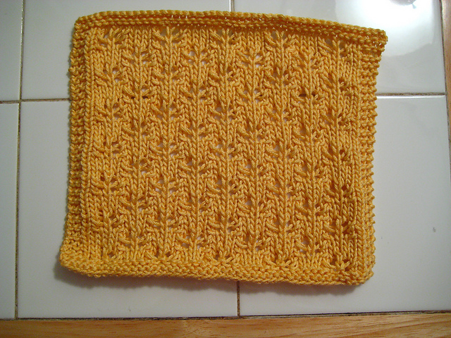 Butterfly Lace Dishcloth #030