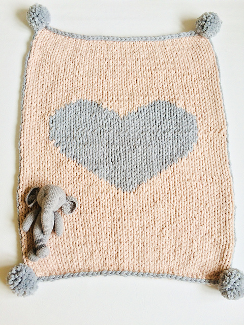 Heart Baby Blanket