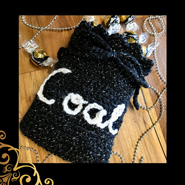 Christmas Naughty List Coal Bag