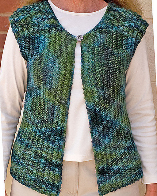Mistake Rib Pattern Jumper Ravelry: Simple Mistake Rib Vest pattern by Karen J. Minott