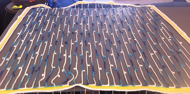 Strips of Sprouts Wall Hanging