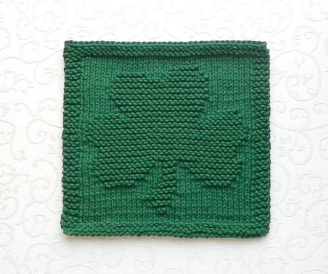 Shamrock Irish Knit Dishcloth