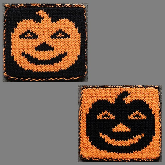 Double Knit Pumpkin Hot Pad