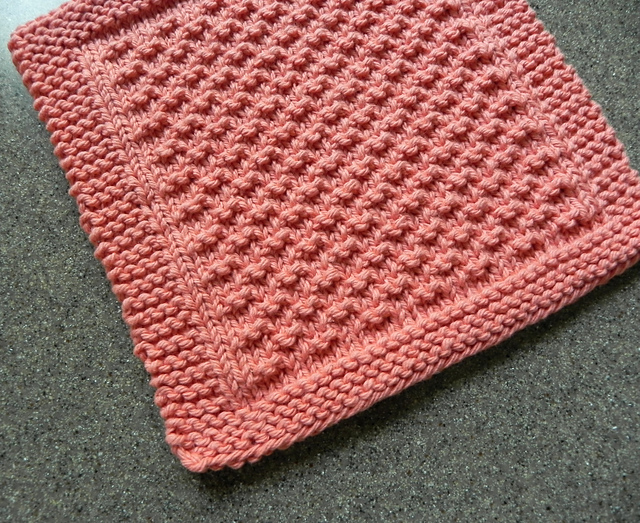 Nubbly Rows Dishcloth
