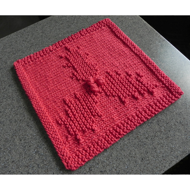 Holly & Berries Dishcloth