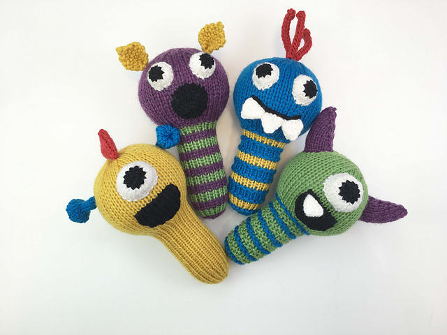 Ravelry: Monster Rattles pattern by Emily Kintigh
