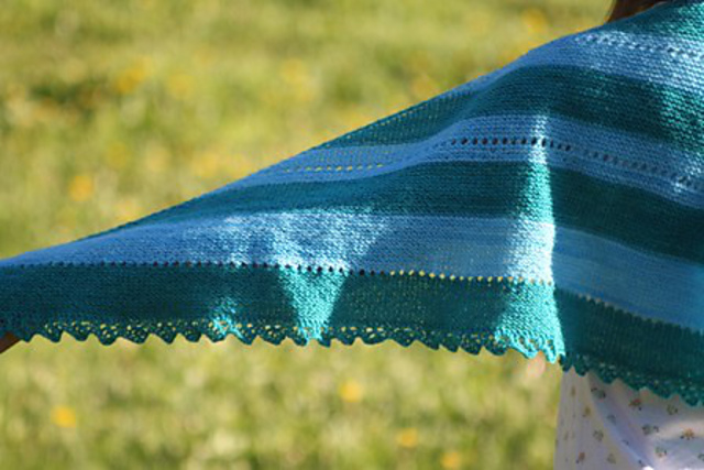 Simple Stripes Shawl
