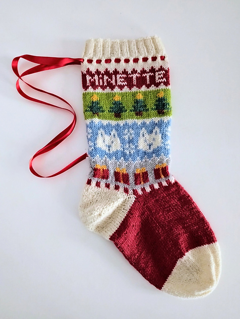 La Chaussette de Minou Minou's christmas Stoking