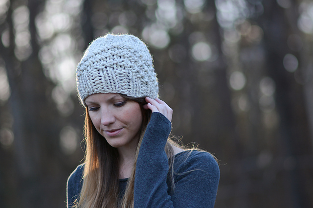 geometric beanie