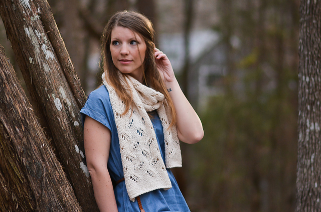 spring eyelet scarf