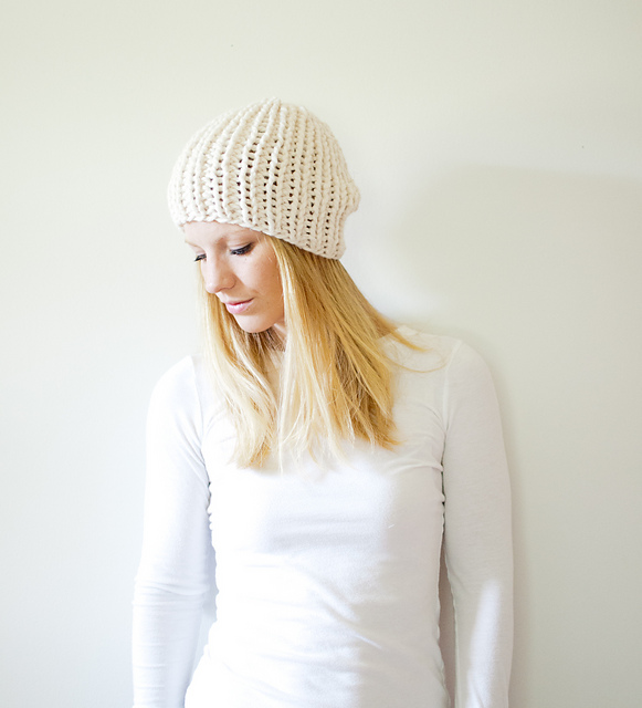 beginners ribbed beanie