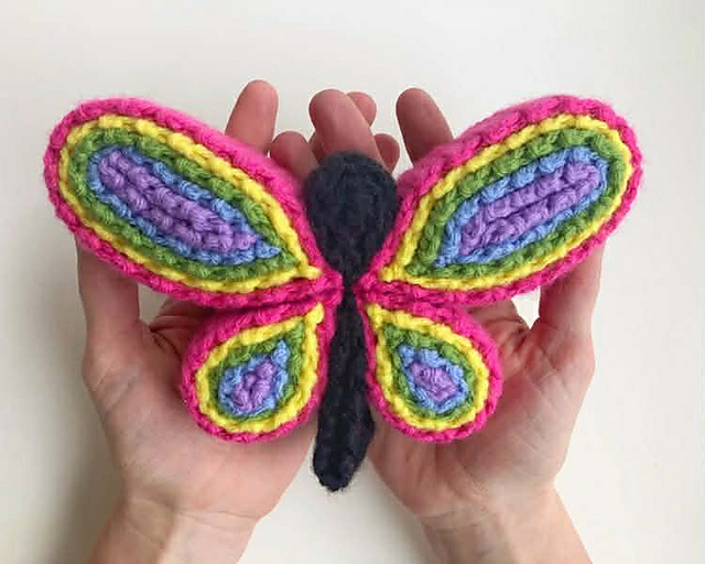 Quilled Crochet Butterfly