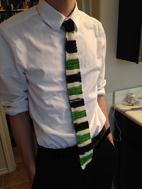 Straight Striped Tie