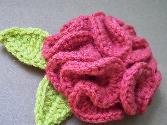 Ruffle Rose Corsage