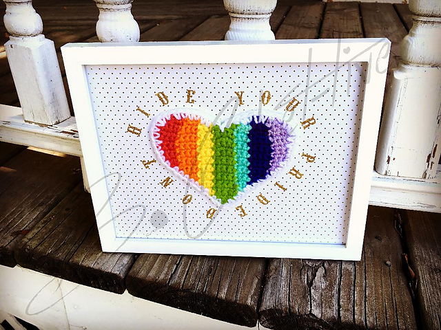 Pride Display Heart Applique