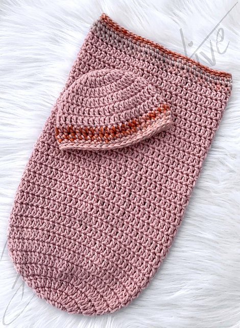 B. Crochet-tive's Basic Infant Cocoon/Beanie Set