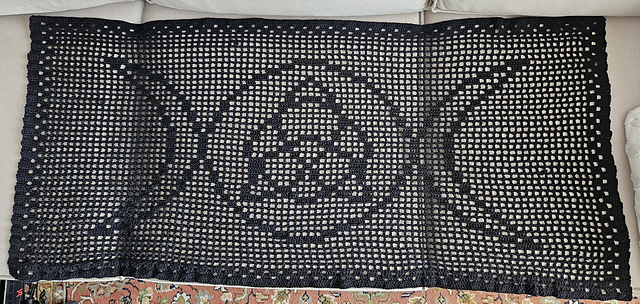 Triple Moon with Triquetra Shawl