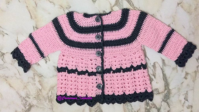 Chaqueta para Bebé Rosado y Gris
