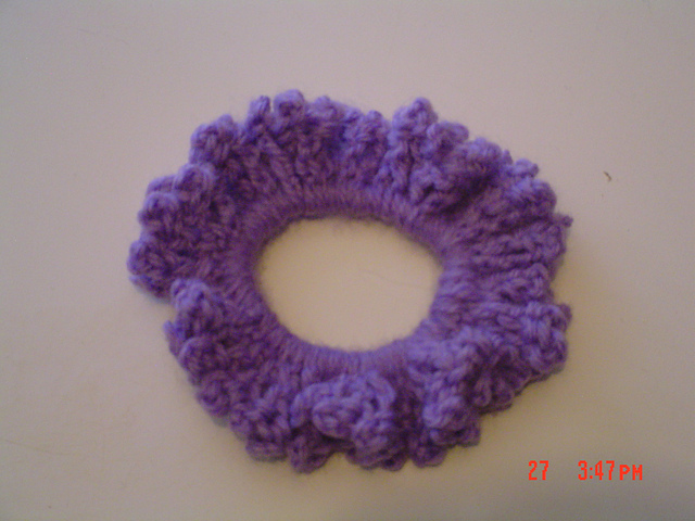 One-Round Ruffled Scrunchie