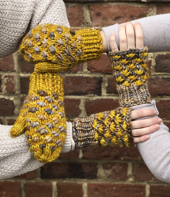 Lotus Flower Mitts