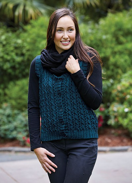 PT 8461 - Ladies Cabled Vest