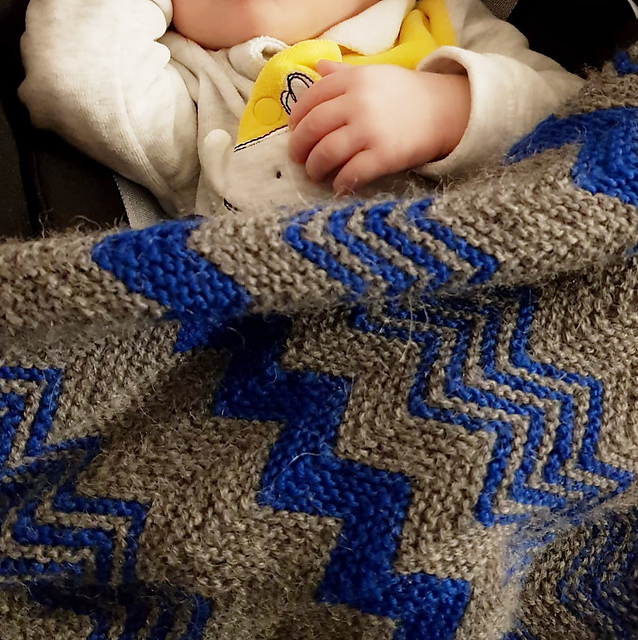 Ravelry Baby Blanket Ziggy pattern by Anastasia Farmanyan