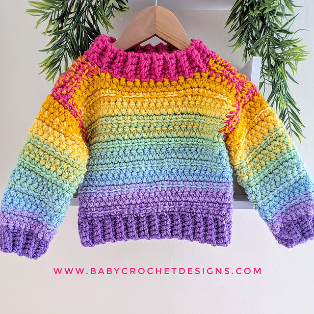 Kids Cosy Rainbow Jumper