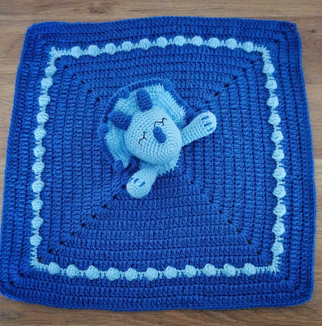 Triceratops Lovey Blanket