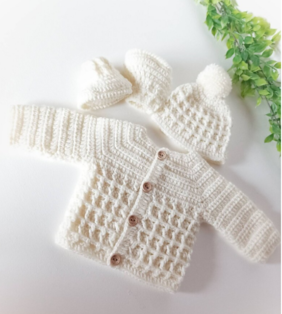 Waffle Jacket Set
