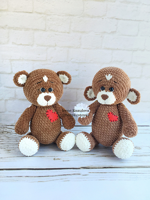 Crochet Plush bears Brownie