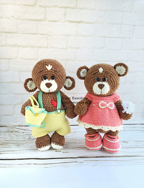 Crochet Clothes for Plush Bears Brownie