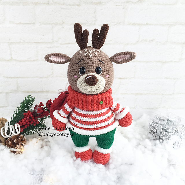 Crochet Christmas Reindeer Harry